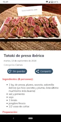 La cocina de Itas android App screenshot 2